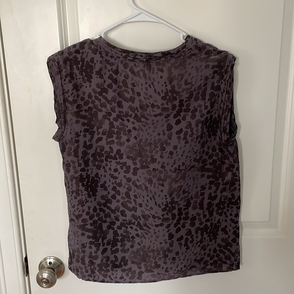 Halogen Cap Sleeve Silk Blend Blouse - Picture 2 of 7